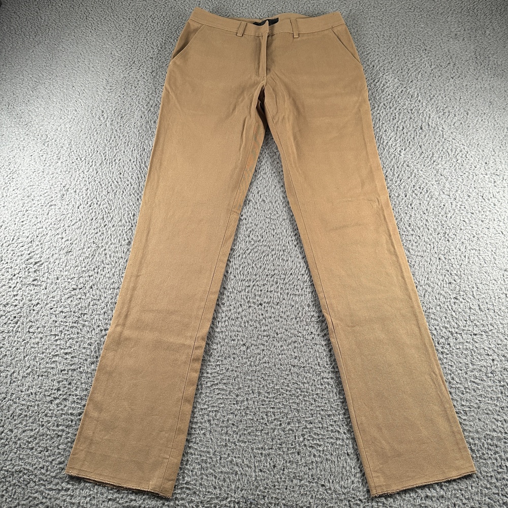 Jenni Kayne Chino Pants Womens 4 Beige Cotton Straight Leg Twill Pockets Work